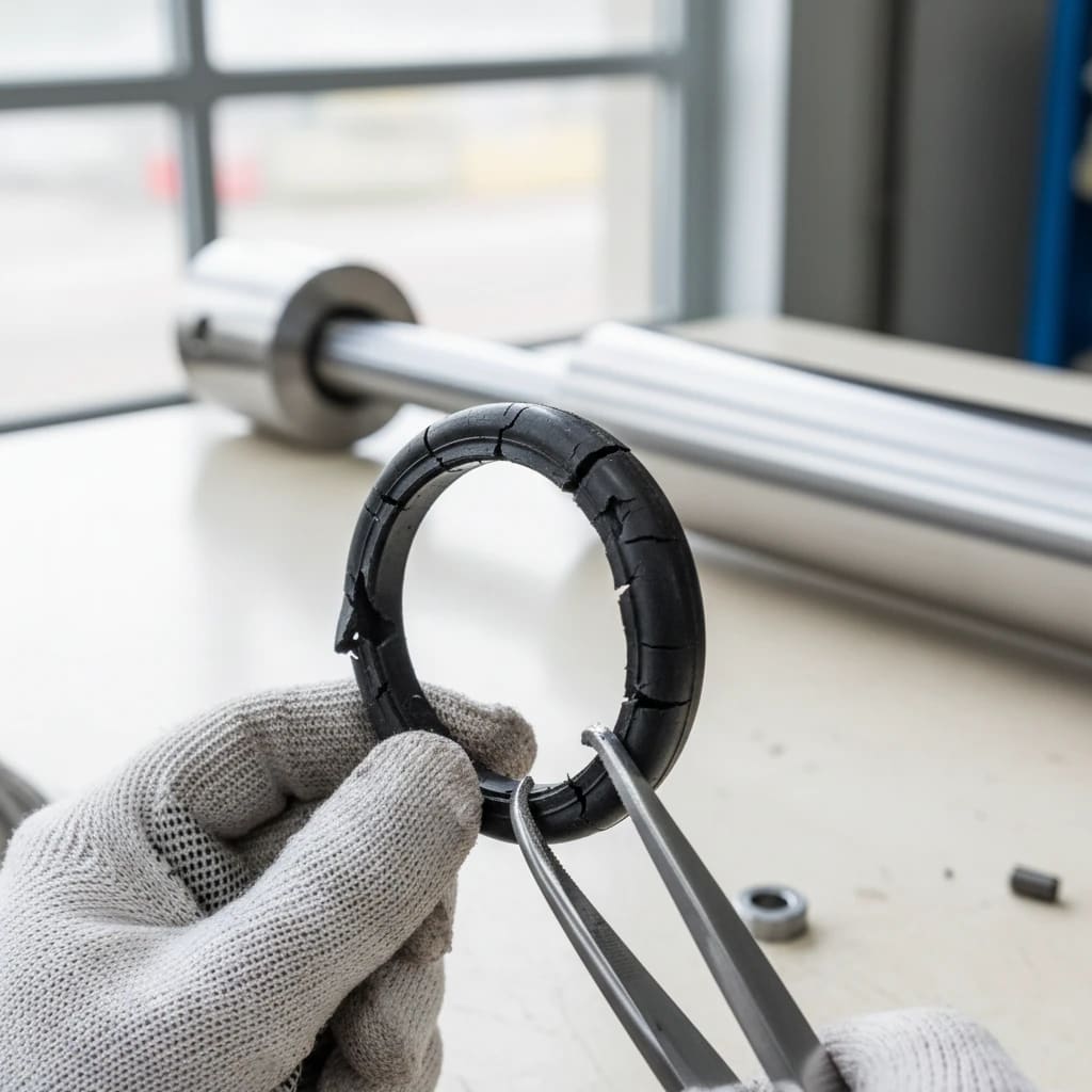 بررسی پکینگ شفت خراب و شکسته با ابزار