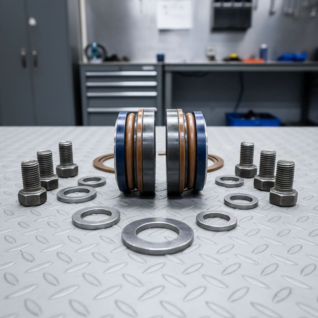 اجزای کیت سیل پیستون؛ انتخاب پکینگ مناسب عمر جک را افزایش میدهد.