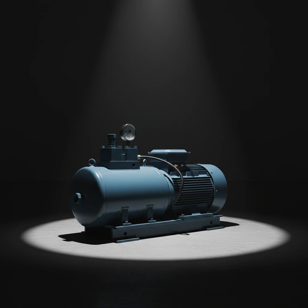 یک یونیت موتورپمپ آبی رنگ