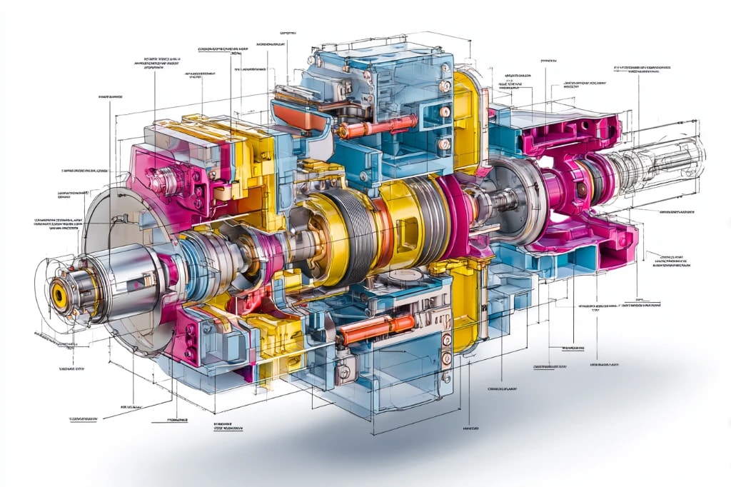 دیاگرام عملکرد پمپ هیدرولیک پیستونی
