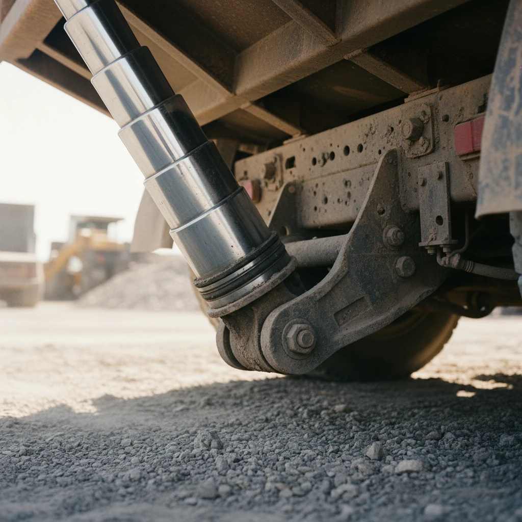 اتصال محکم و قدرتمند جک به شاسی کامیون، آماده برای سنگین ترین کار ها.