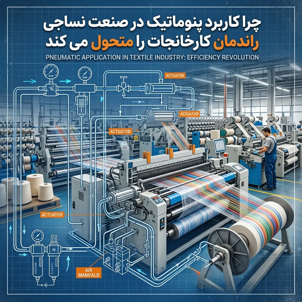 کاربرد پنوماتیک در صنعت نساجی